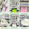 McLaud MT115-1448 B Embroidery Machine, Single Head, 15 needles, 1000 SPM